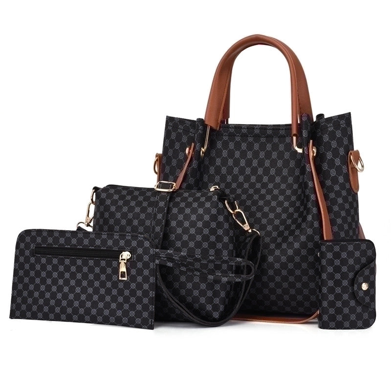 Women's Medium All Seasons Pu Leather Vintage Style Bag Sets