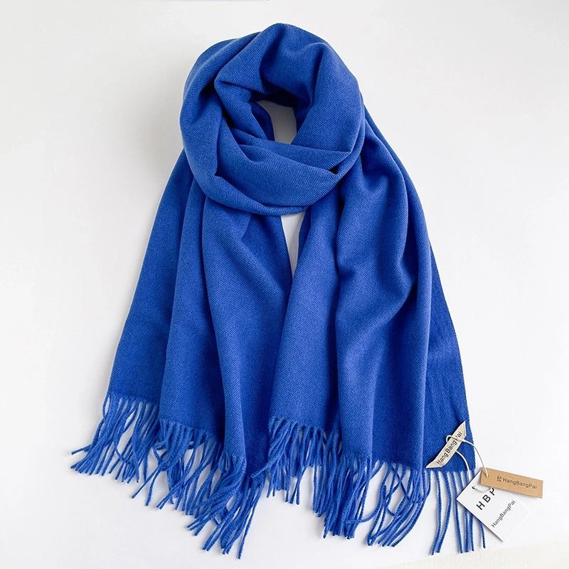 Unisex Casual Basic Solid Color Imitation Cashmere Scarf