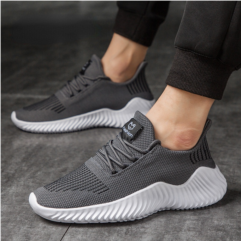 business Men Fashion Casual Shoes Breathable Air Mesh Mens Sneakers Lightweight Walking Sneakers Trend Tennis Sports Shoes Soft Bottom