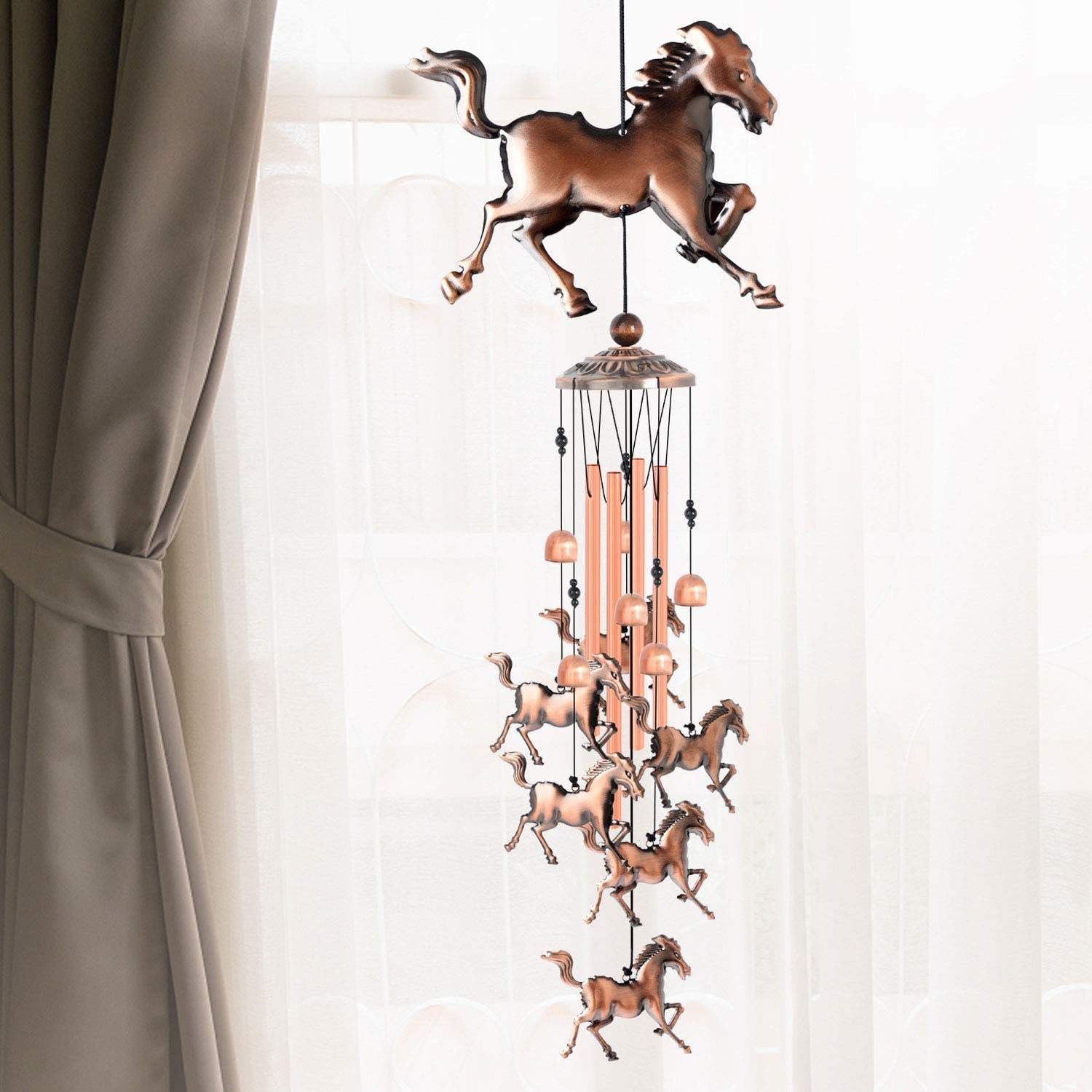 🎁Last Day 45% Off-Pure hand-made Copper Horse wind chimes