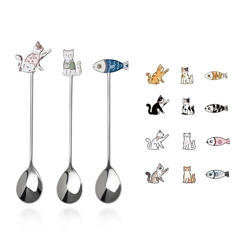 Cute Cartoon Stainless Steel Spoon 1 Piece