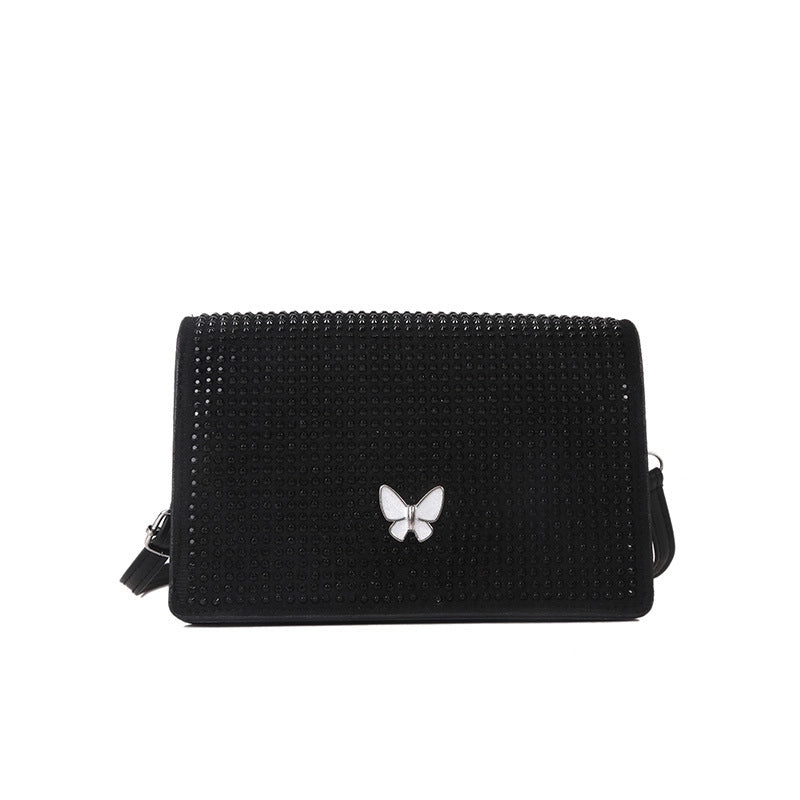 Women's All Seasons Pu Leather Butterfly Streetwear Square Magnetic Buckle Square Bag