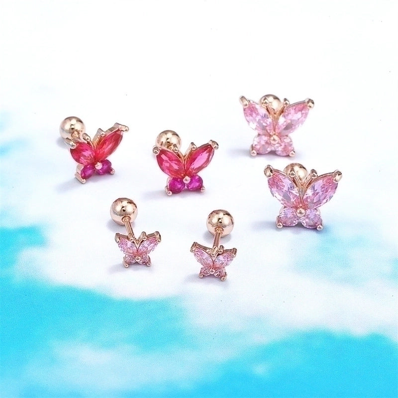 Ear Cartilage Rings & Studs Animal Brass Gem