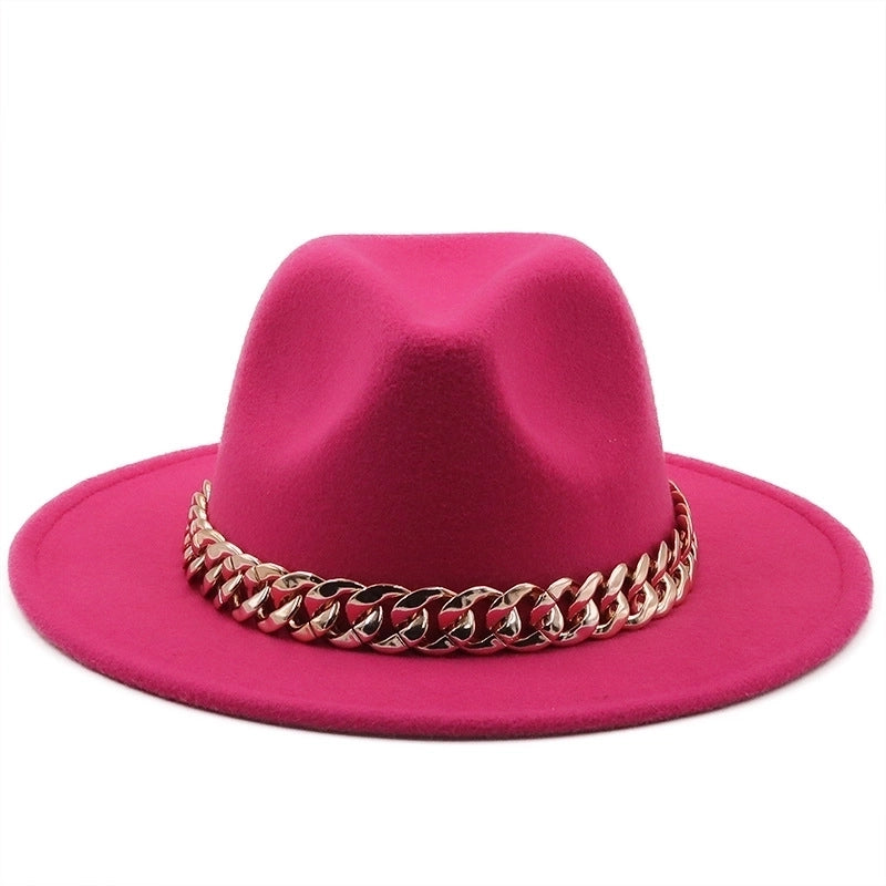 Accessories Woolen Big Brim Fashion Jazz Top Hats