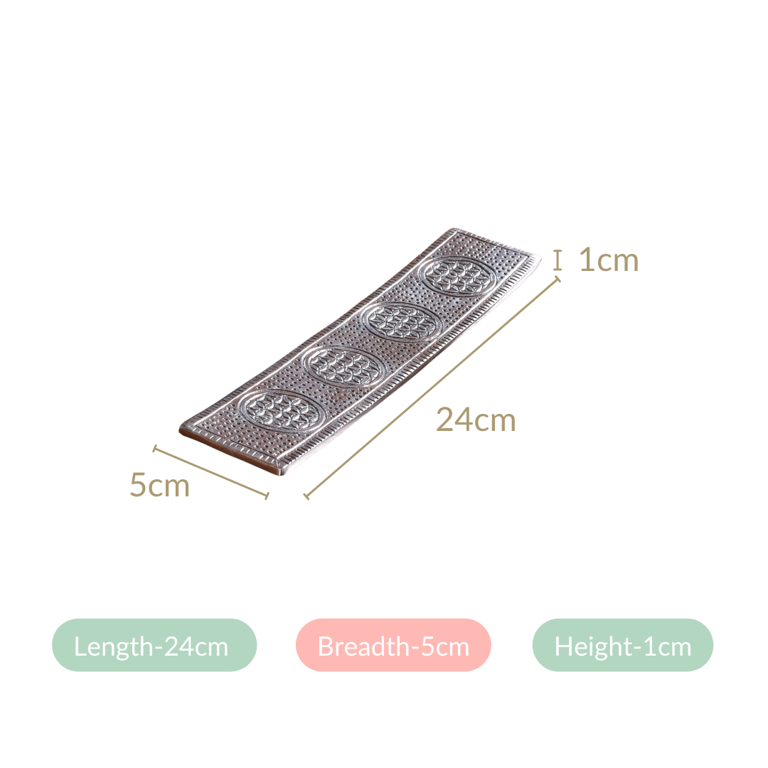 Ash Catcher Metal Agarbatti Stand With Mogra Incense Sticks