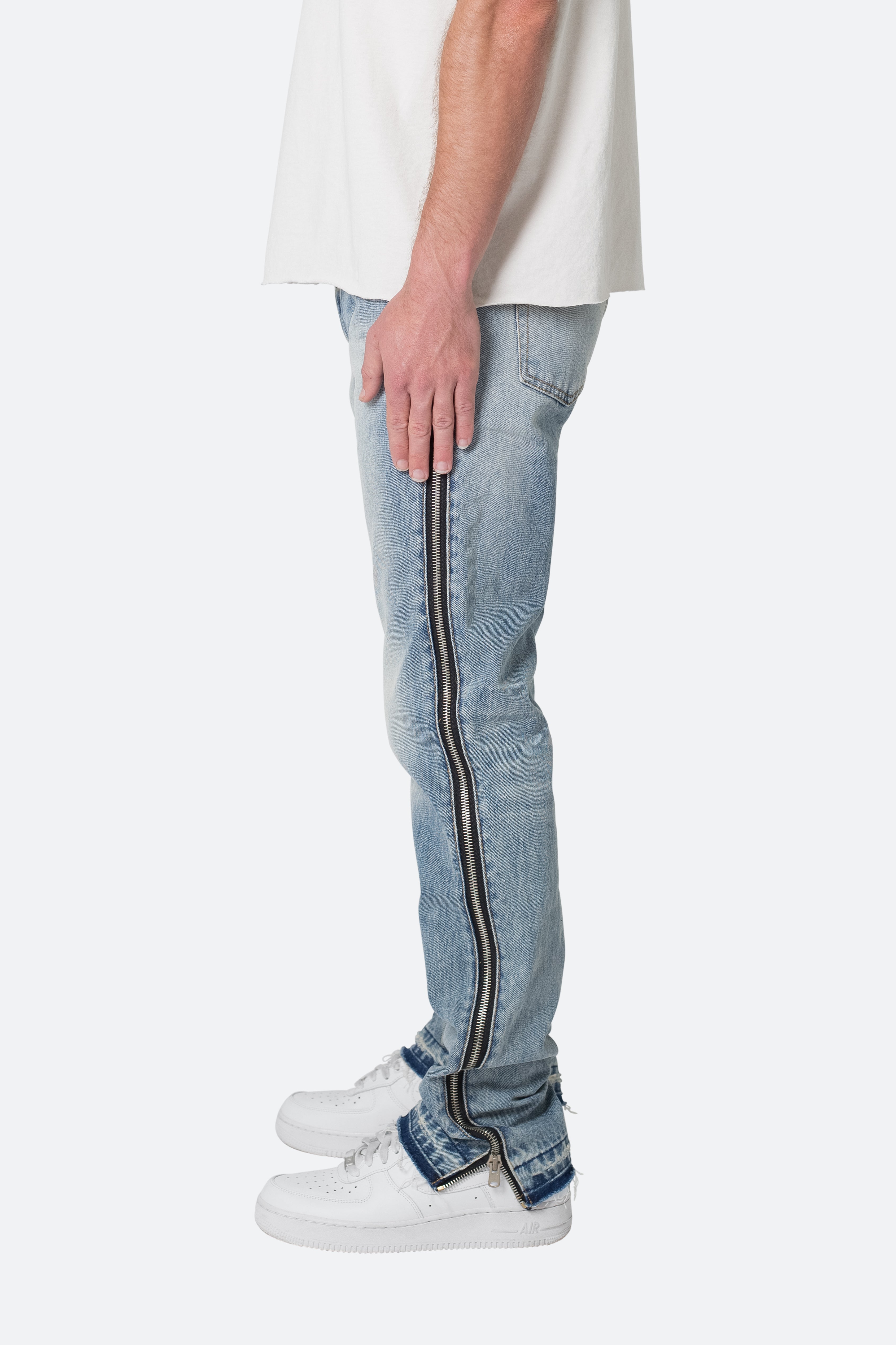 D558 Straight Stripe Denim - Blue