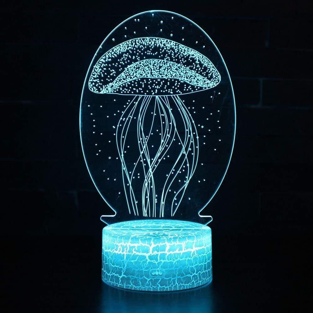 3D JELLYFISH NIGHT LIGHT LAMP