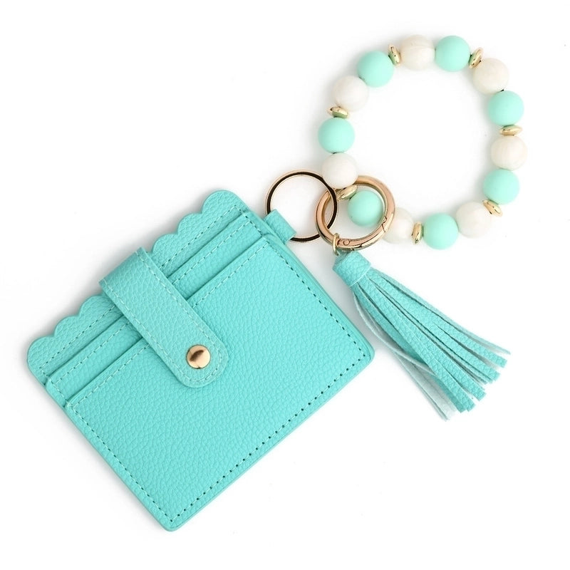 Women's Solid Color Pu Leather Open Card Holders