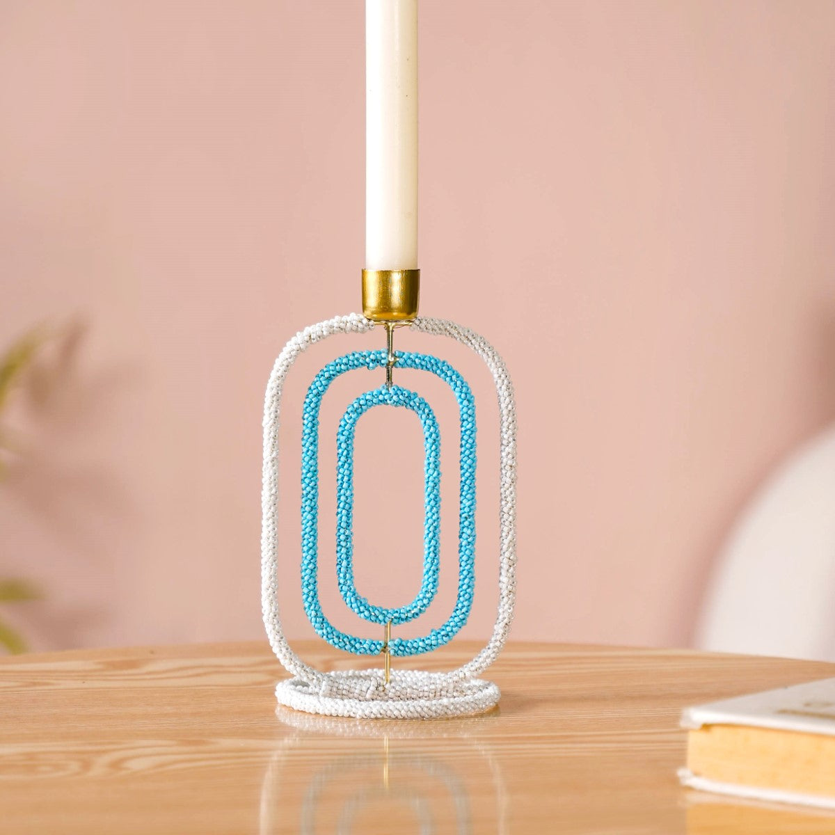 Embellished Candle Stand For Home Decor
