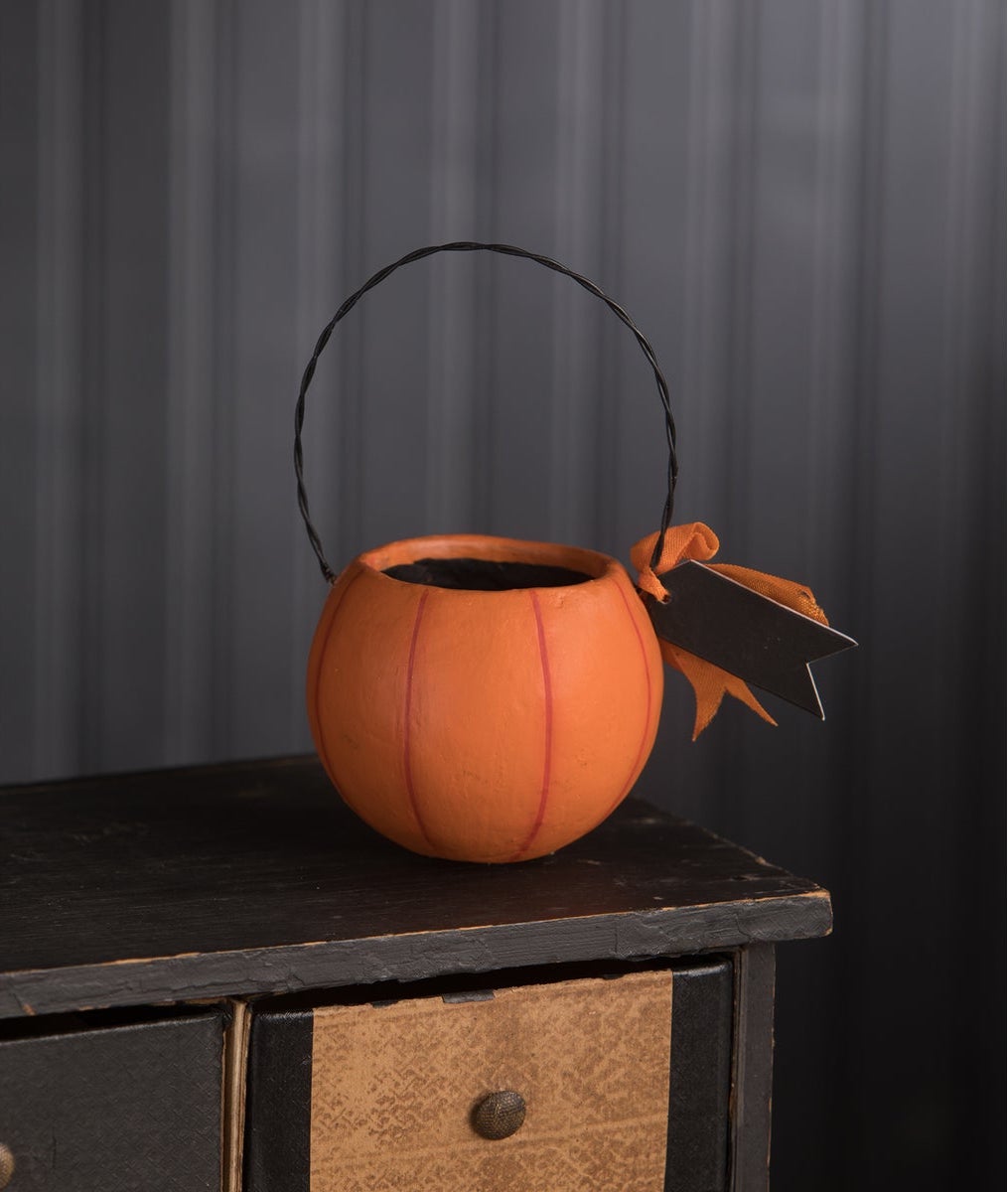 Small Orange Pumpkin Bucket