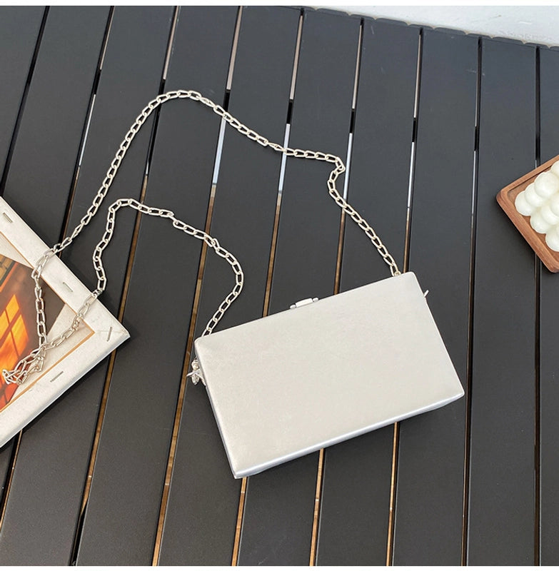 Women's Small Pu Leather Camera Vintage Style Rhinestone Lock Clasp Camera Bag