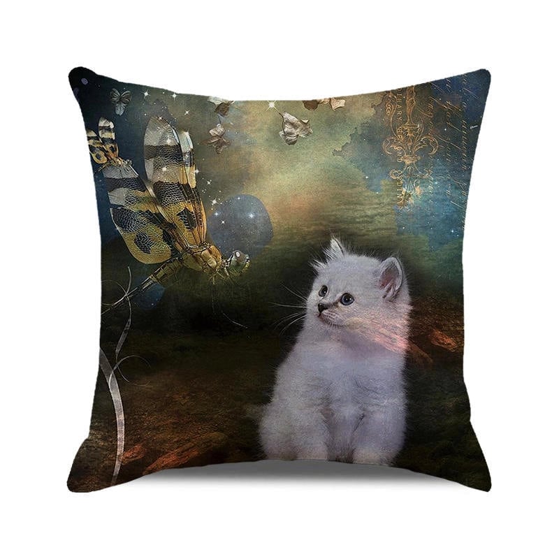 Halloween Cartoon Style Letter Dog Cat PP Cotton Couch & Sofa Decor
