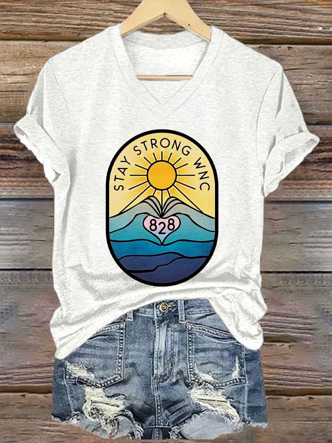 Women's Hurricane Stay Strong WNC Print T-Shirt