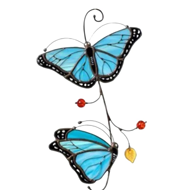 🔥 BIG SALE - 49% OFF 🔥🔥Stained Monarch Butterfly Glass Window Decor