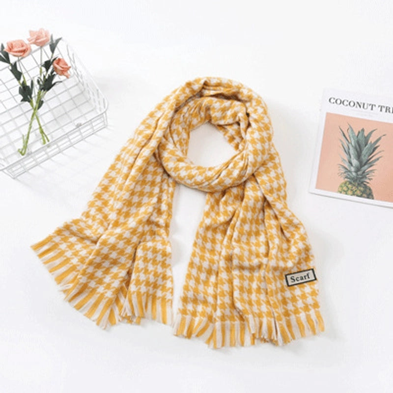 Scarf Women Winter Cashmere Scarf  Dongdaemun Plaid Scarf Autumn New  Scarf