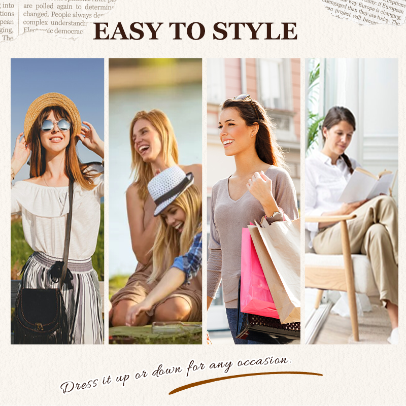 Top casual da donna con maniche lunghe e scollo rotond