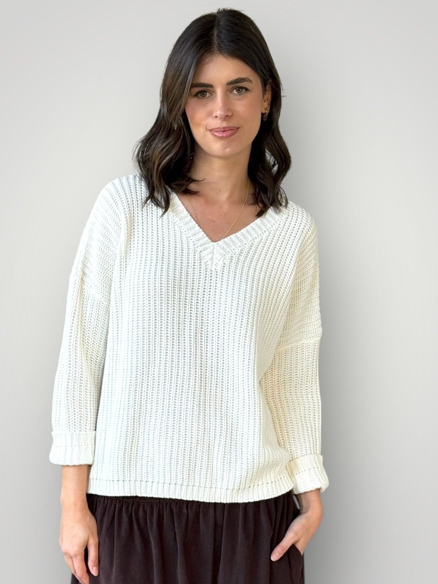 jasper knit-warm white cotton