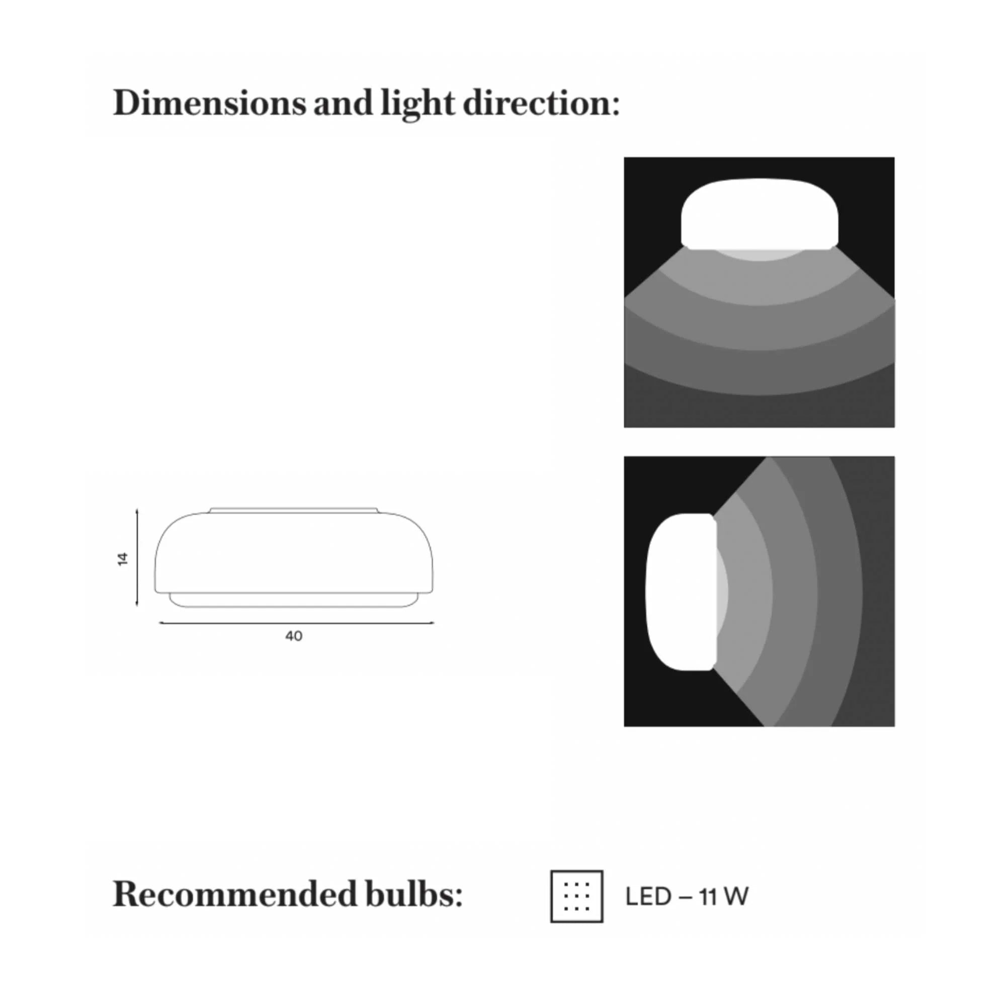 Northern Over Me ceiling/wall lamp ?40. White