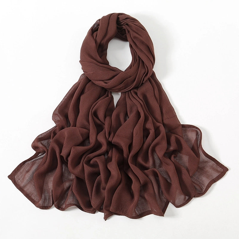 Women's Elegant Minimalist Solid Color Rayon Kerchief