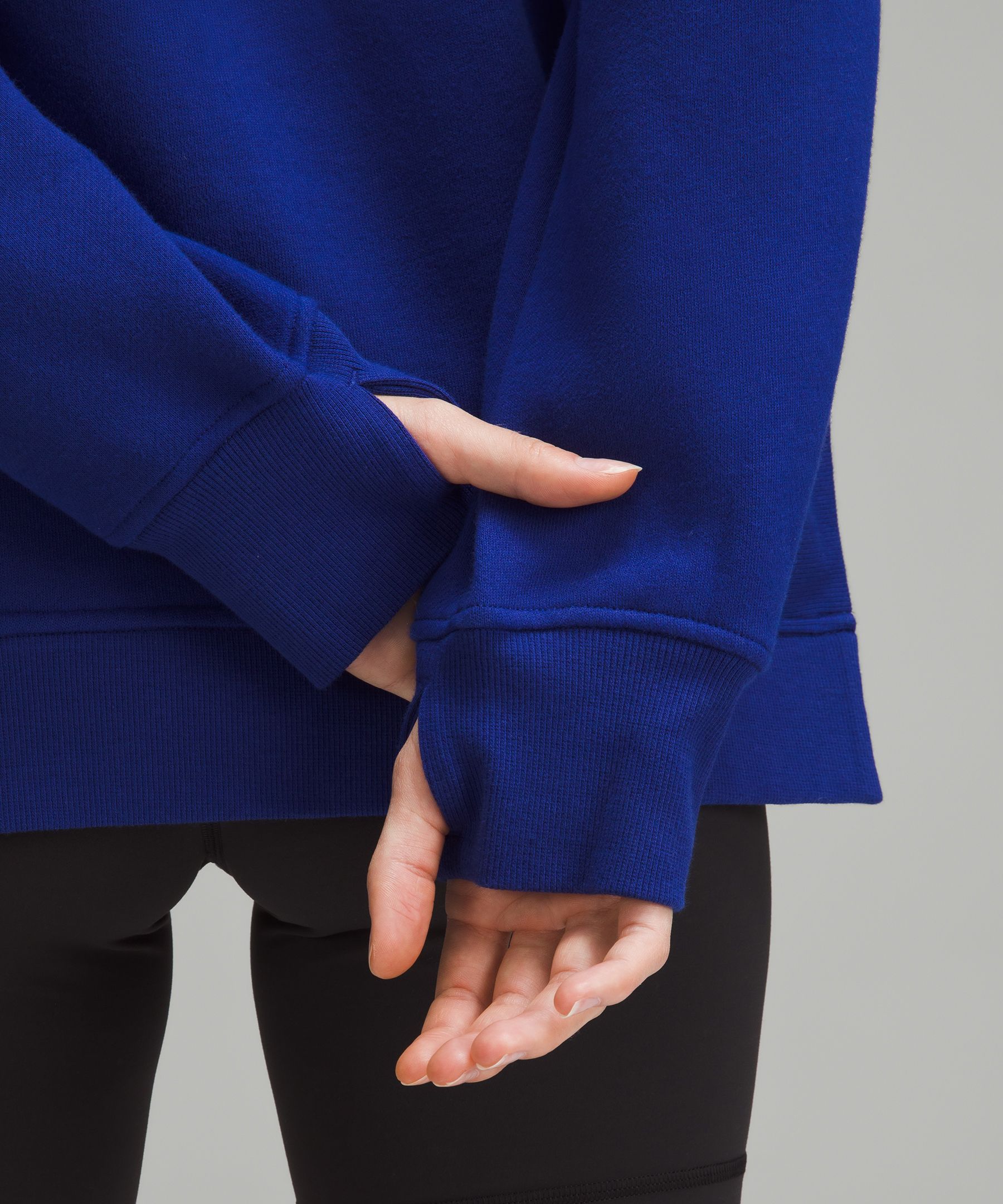 Scuba Oversized Side-Slit Hoodie