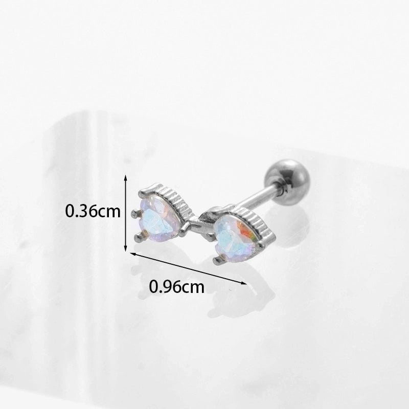 Ear Cartilage Rings & Studs Geometric Copper Plating Artificial Gemstones