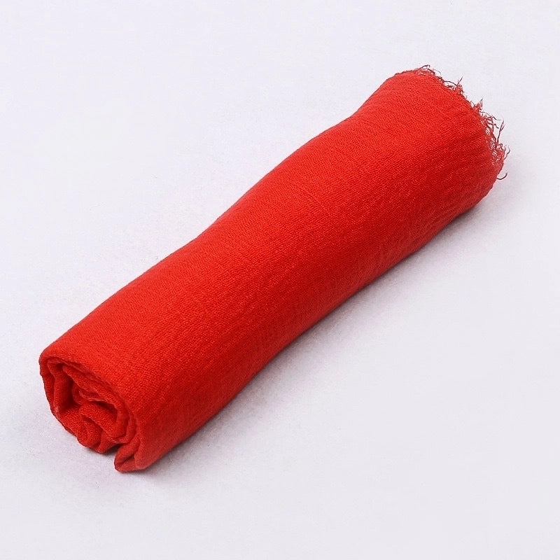 Women's Minimalist Solid Color Satin Printing Shawls