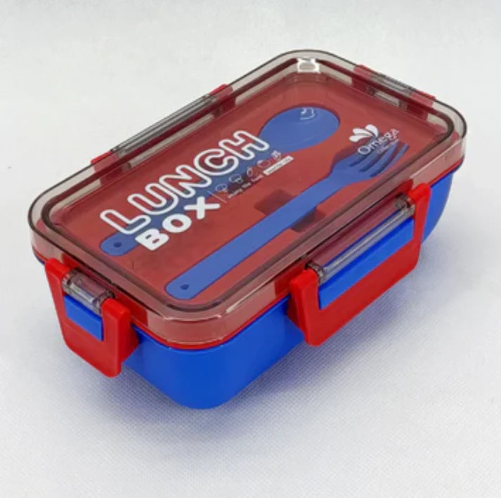 Plastic Kendy 2-Portion Lunch Box with Spoon and Fork