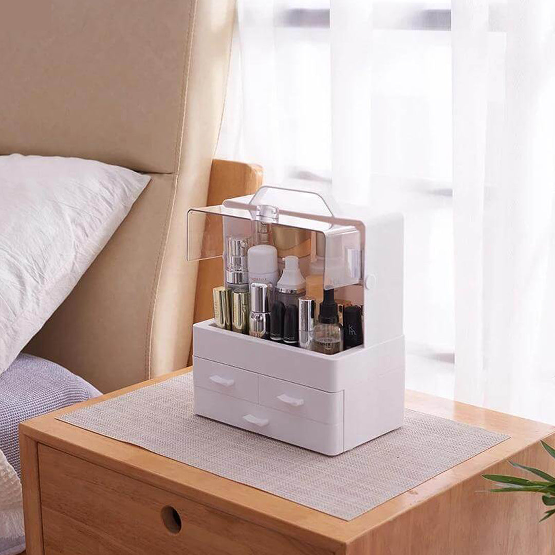 3 Drawer Modern Cosmetic And Makeup Organizer