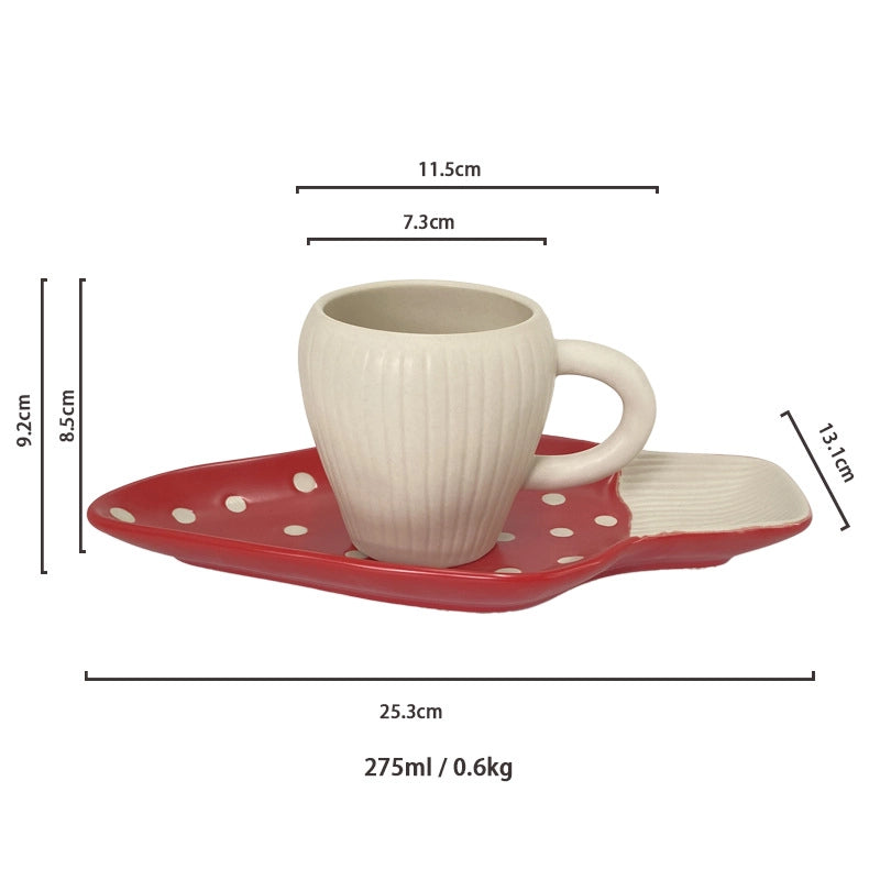 Cute Flower Porcelain Spoon Bowl Water Bottles 1 Piece
