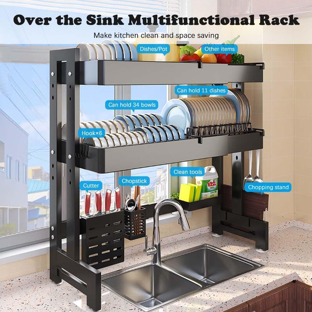 Adjustable Kitchen Sink Rack. Kitchen Over the Sink Rack Extendable