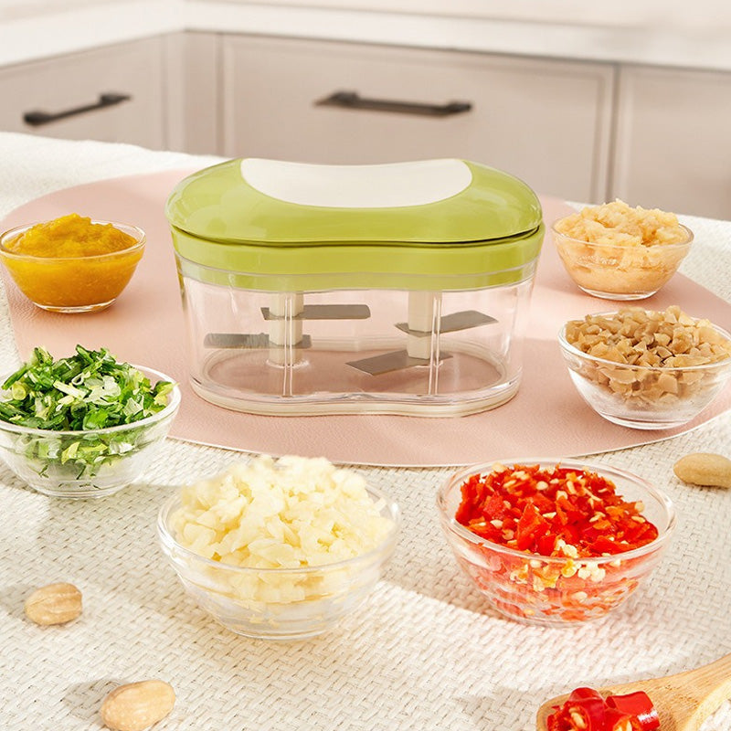 Hand-Powered Food Chopper and Condiment Maker