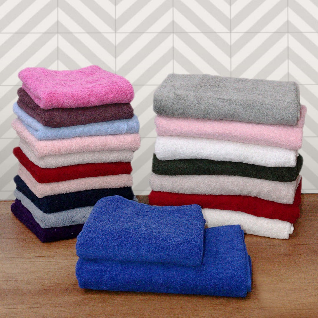 Colorful Plain Thick Face & Shower Towel