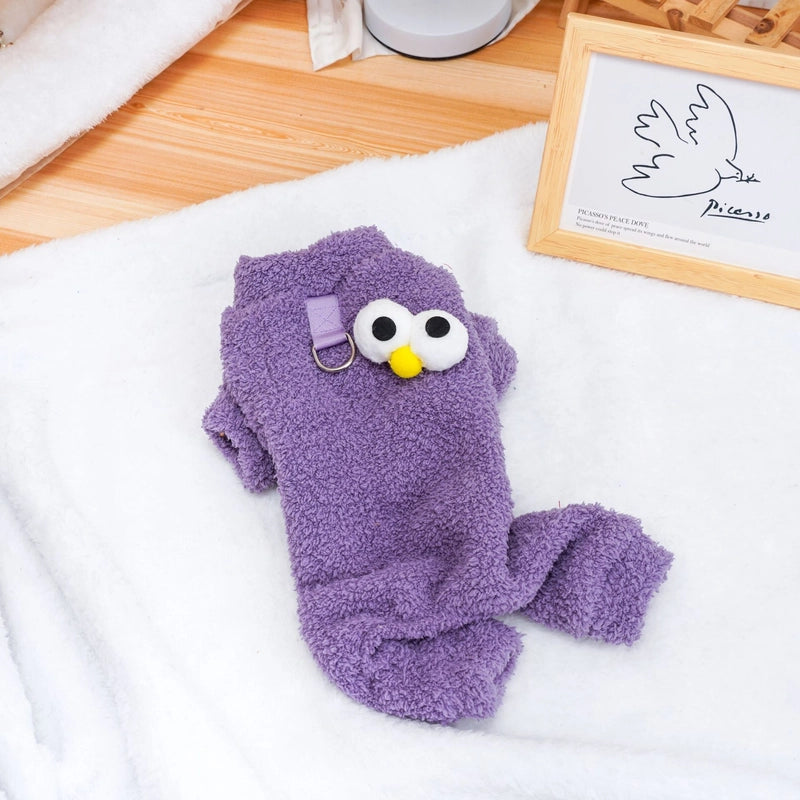 Casual Fleece Solid Color Pet Clothing