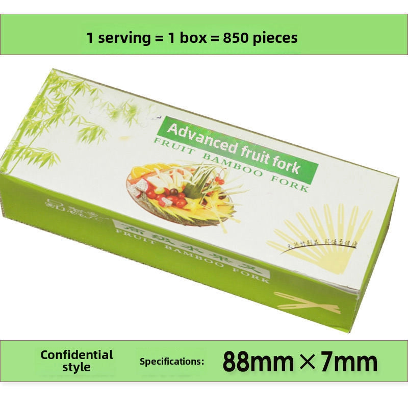 Bamboo Fruit Fork Disposable Children Heart-shaped Bamboo Fork KTV Bar Club Home Snack Fork Manufacturers
