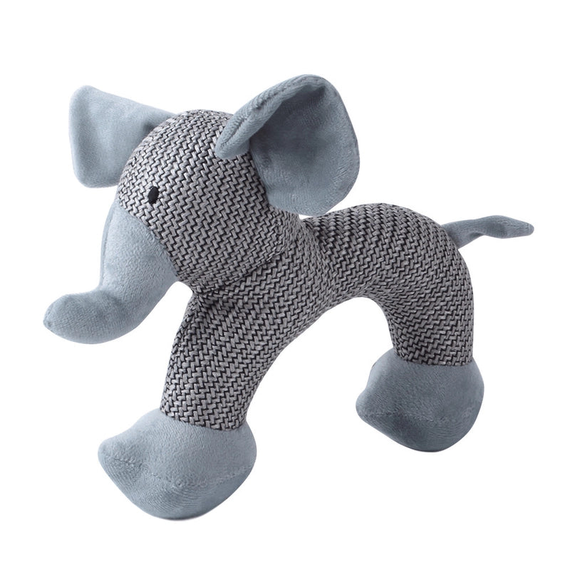 Cute Dog Teething Corduroy Sounding Plush Toy