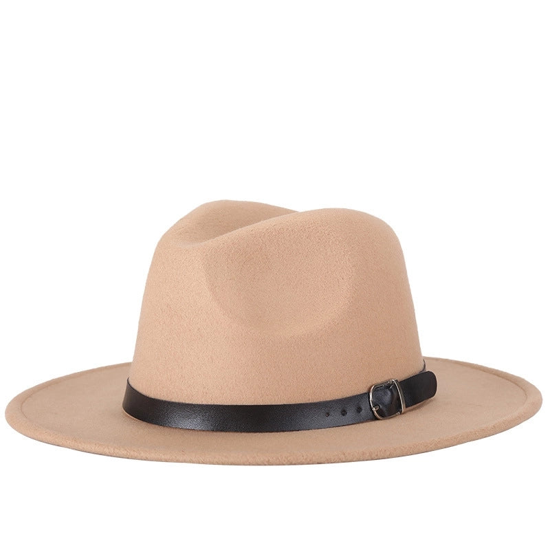 Autumn And Winter New Style Woolen Jazz Hat Fashion Women's Hat Top Hat Factory Bag Hair Band
