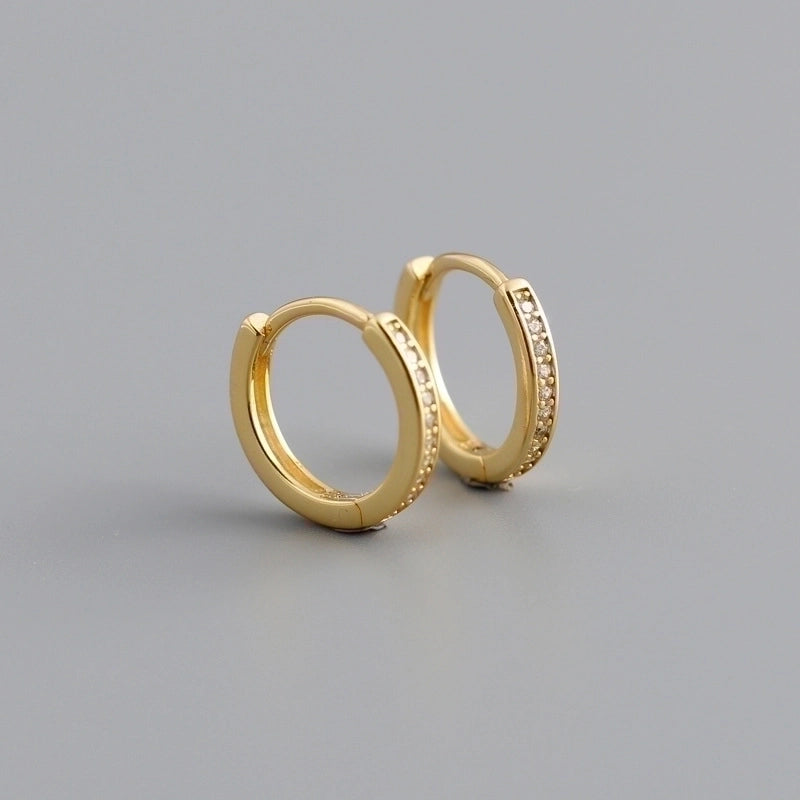 2 Pieces Minimalist Geometric Copper Plating Ear Studs 1 Pair