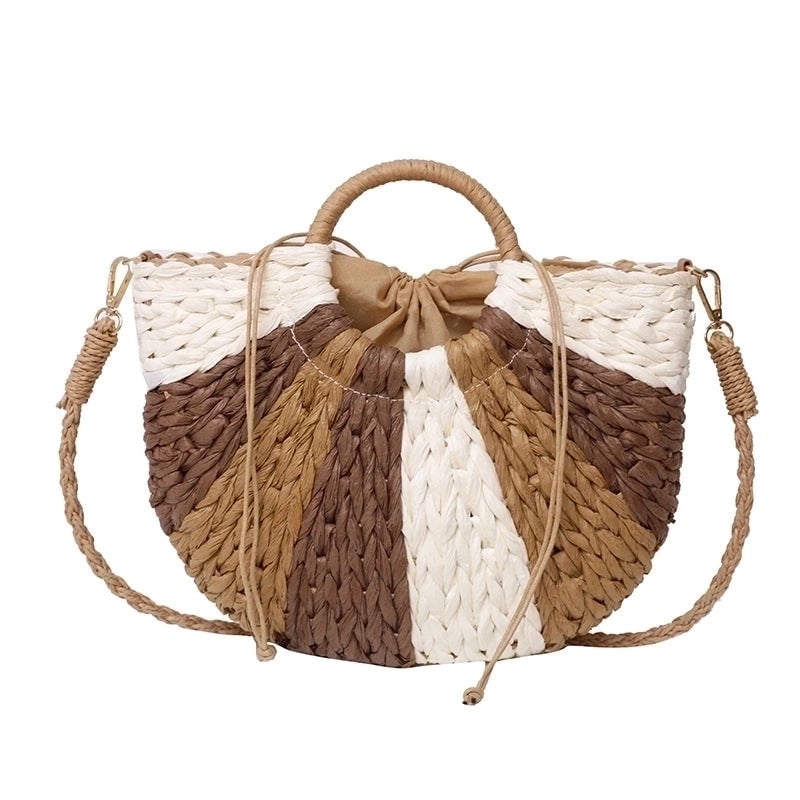 Women's Medium Spring&summer Straw Vacation Straw Bag