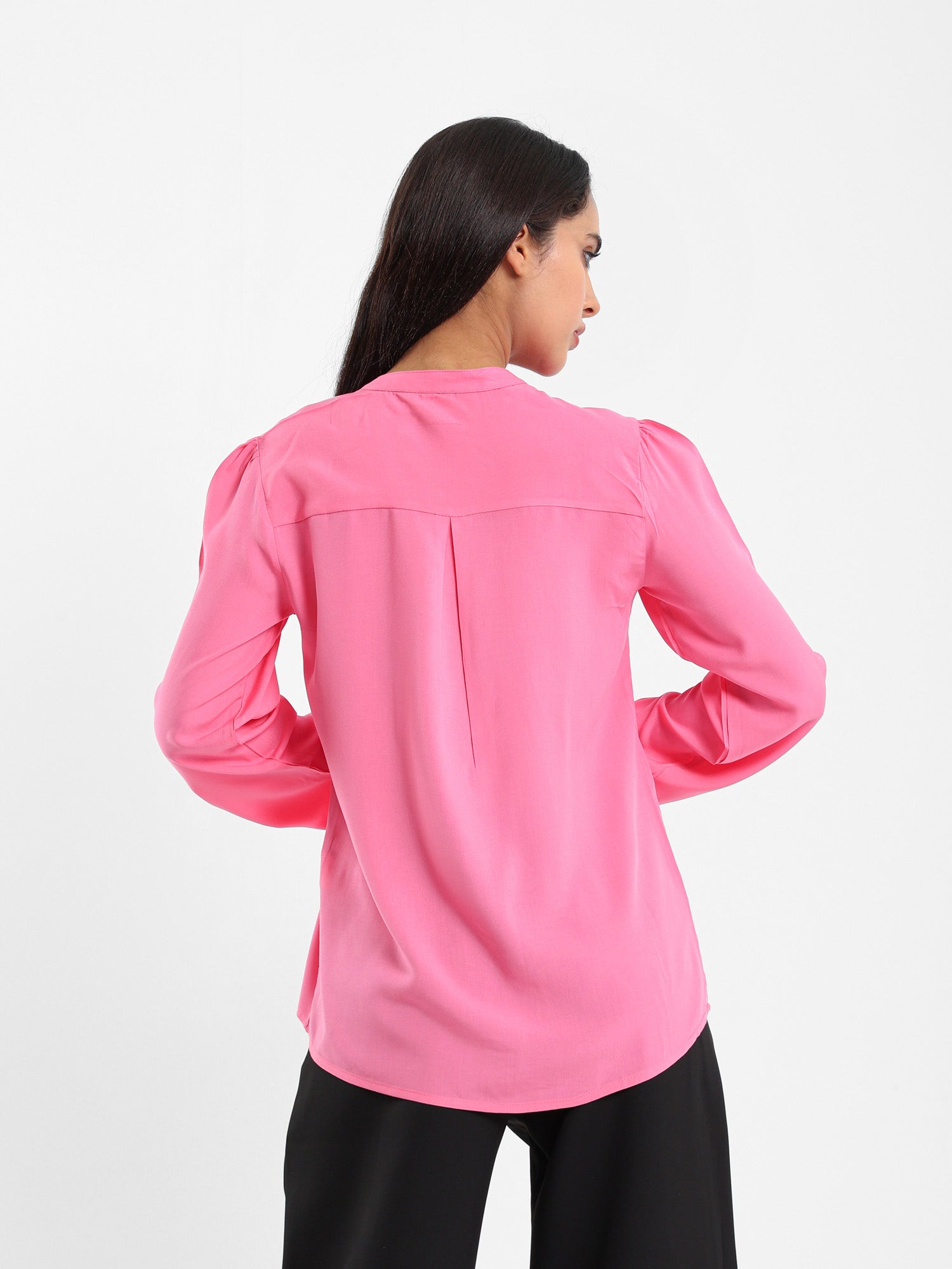 V-Neck Long Sleeve Blouse