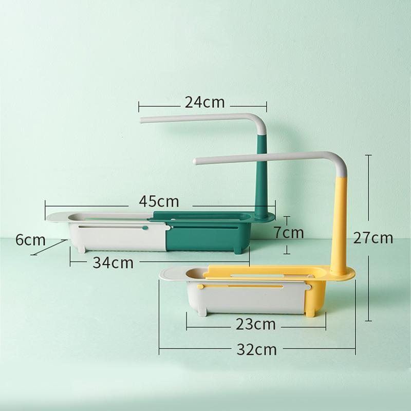 👍Updated Telescopic Sink Storage Rack