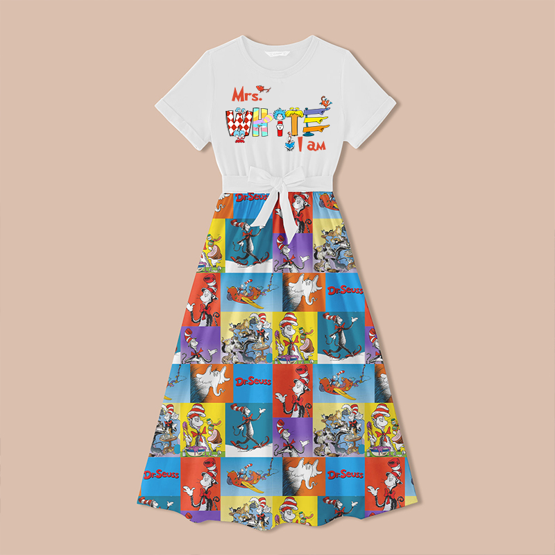 Personalized Name I Am Teacher One Piece Dress