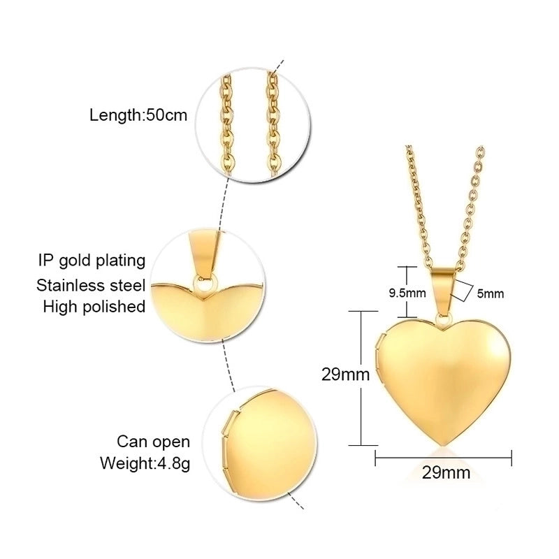 Basic Vintage Style Romantic Heart Shape 201 Stainless Steel 18K Gold Plated