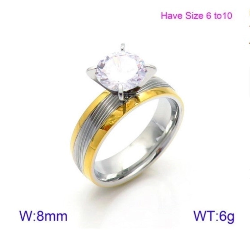 Titanium Steel 18K Gold Plated Fashion Plating Geometric