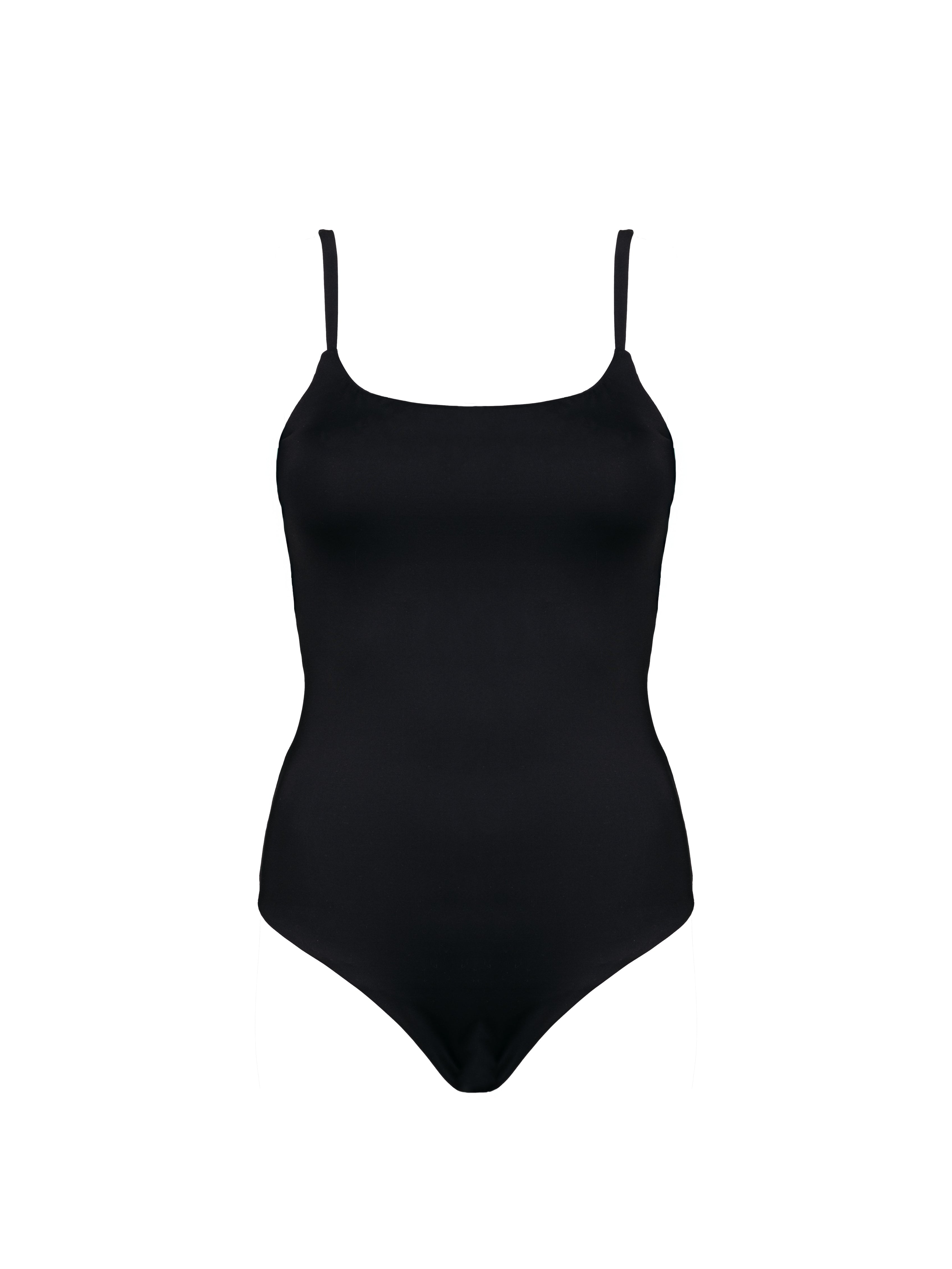 Shelf Bra One Piece in Black