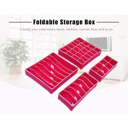 🔥Buy 2 Get 15% OFF -Foldable Closet Underwear Organizer(4 pics/1 Set)