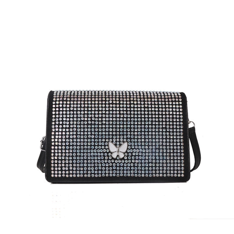 Women's All Seasons Pu Leather Butterfly Streetwear Square Magnetic Buckle Square Bag