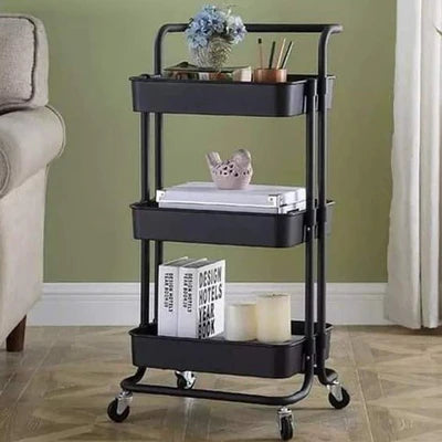 3-Tier Multipurpose Metal Trolley