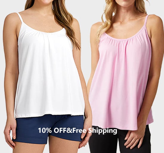 Loose-fitting Tank Top With Built-in Bra