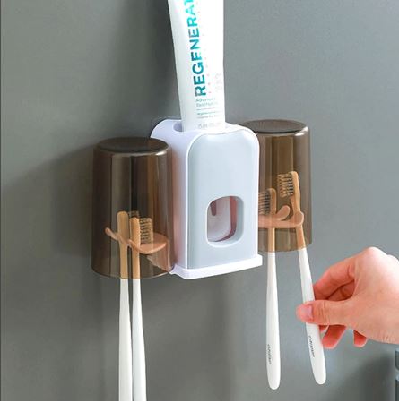 Automatic Toothpaste Squeezer Holder. Wall Mount Bathroom Accessories