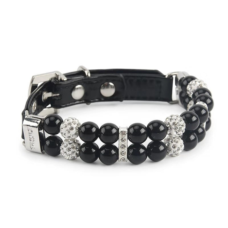 Artificial Pearl Dog Collar&Leash